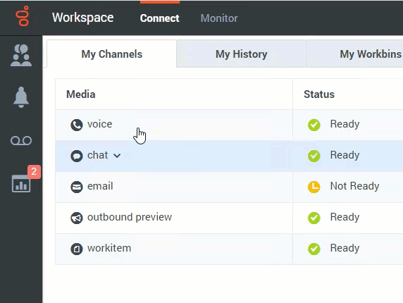 Animation of the My Channels tab. Click the link below for the accessibility description.