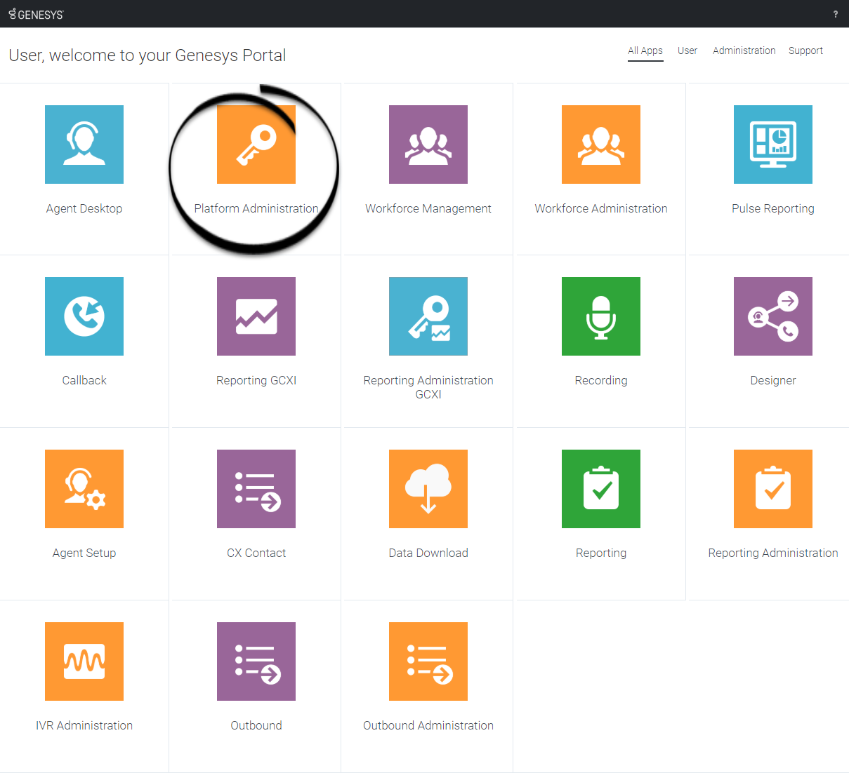 Genesys Portal Login Platform Administration.png