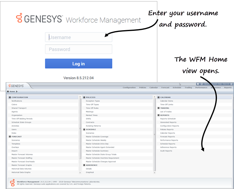 Logging in and out - Genesys Documentation