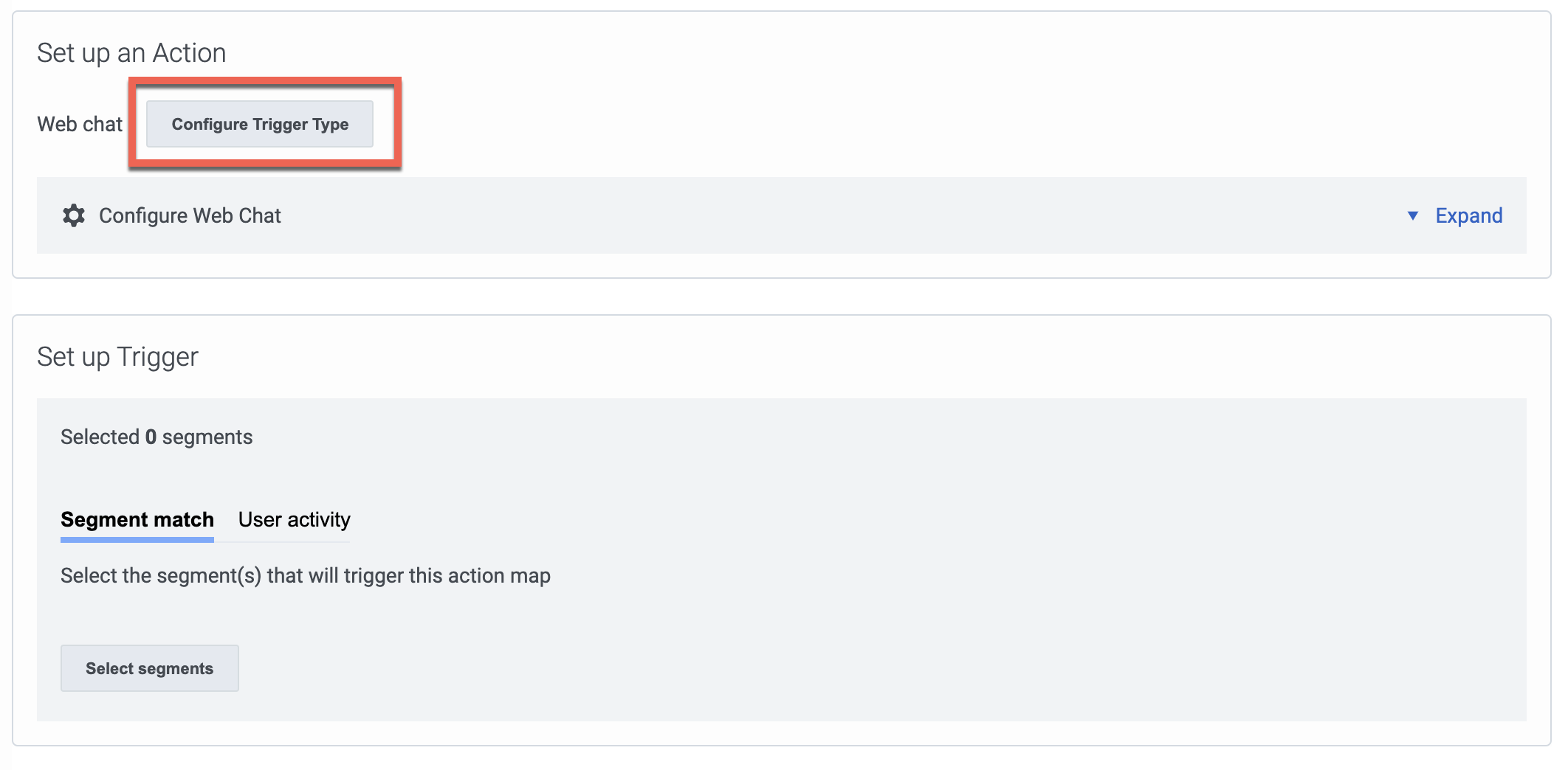 Configure an Architect flow action map.