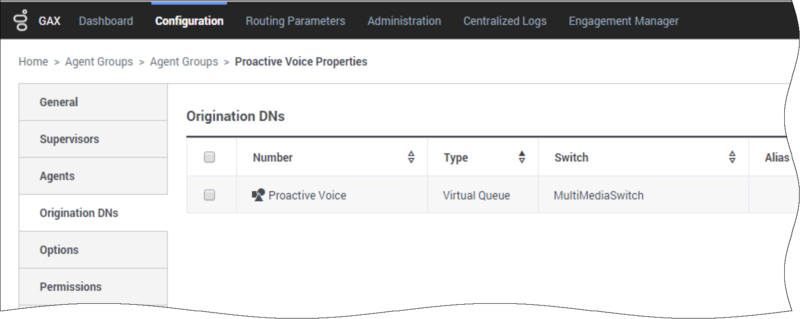 An agent group is associated with the Proactive Voice virtual queue